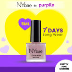 Buy NY Bae Color Rush Nail Paint - Pretty Pink Chrome 36 (5 ml) | Chip Resistant | Long Lasting | Quick Dry | Gel Nail Polish - Purplle