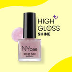 Buy NY Bae Color Rush Nail Paint - Pretty Pink Chrome 36 (5 ml) | Chip Resistant | Long Lasting | Quick Dry | Gel Nail Polish - Purplle