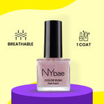 Buy NY Bae Color Rush Nail Paint - Pretty Pink Chrome 36 (5 ml) | Chip Resistant | Long Lasting | Quick Dry | Gel Nail Polish - Purplle