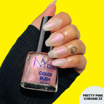 Buy NY Bae Color Rush Nail Paint - Pretty Pink Chrome 36 (5 ml) | Chip Resistant | Long Lasting | Quick Dry | Gel Nail Polish - Purplle