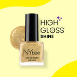 Buy NY Bae Color Rush Nail Paint - Golden Glee 01 (5 ml) | Chip Resistant | Long Lasting | Quick Dry | Gel Nail Polish - Purplle