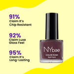 Buy NY Bae Color Rush Nail Paint - Hot Coffee 48 (5 ml) | Chip Resistant | Long Lasting | Quick Dry | Gel Nail Polish - Purplle