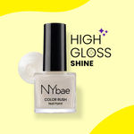 Buy NY Bae Color Rush Nail Paint - White Wonder 35 (5 ml) | Chip Resistant | Long Lasting | Quick Dry | Gel Nail Polish - Purplle