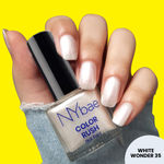 Buy NY Bae Color Rush Nail Paint - White Wonder 35 (5 ml) | Chip Resistant | Long Lasting | Quick Dry | Gel Nail Polish - Purplle