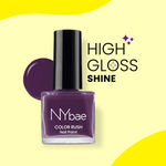 Buy NY Bae Color Rush Nail Paint - Plum Petal 20 (5 ml) | Chip Resistant | Long Lasting | Quick Dry | Gel Nail Polish - Purplle
