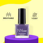 Buy NY Bae Color Rush Nail Paint - Goofy Grape 16 (5 ml) | Chip Resistant | Long Lasting | Quick Dry | Gel Nail Polish - Purplle