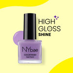 Buy NY Bae Color Rush Nail Paint -Lilac Lady 15 (5 ml) | Chip Resistant | Long Lasting | Quick Dry | Gel Nail Polish - Purplle