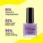 Buy NY Bae Color Rush Nail Paint -Lilac Lady 15 (5 ml) | Chip Resistant | Long Lasting | Quick Dry | Gel Nail Polish - Purplle