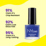 Buy NY Bae Color Rush Nail Paint - Cobalt Crush 27 (5 ml) | Chip Resistant | Long Lasting | Quick Dry | Gel Nail Polish - Purplle