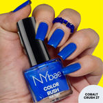 Buy NY Bae Color Rush Nail Paint - Cobalt Crush 27 (5 ml) | Chip Resistant | Long Lasting | Quick Dry | Gel Nail Polish - Purplle