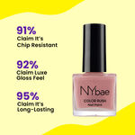 Buy NY Bae Color Rush Nail Paint - Bubble Trouble 42 (5 ml) | Chip Resistant | Long Lasting | Quick Dry | Gel Nail Polish - Purplle