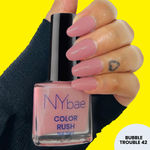 Buy NY Bae Color Rush Nail Paint - Bubble Trouble 42 (5 ml) | Chip Resistant | Long Lasting | Quick Dry | Gel Nail Polish - Purplle