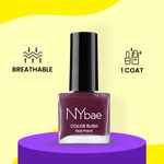 Buy NY Bae Color Rush Nail Paint - Passion Fruit 11 (5 ml) | Chip Resistant | Long Lasting | Quick Dry | Gel Nail Polish - Purplle