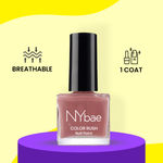 Buy NY Bae Color Rush Nail Paint - Cute Carnation 43 (5 ml) | Chip Resistant | Long Lasting | Quick Dry | Gel Nail Polish - Purplle