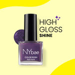 Buy NY Bae Color Rush Nail Paint - Starry Plum 19 (5 ml) | Chip Resistant | Long Lasting | Quick Dry | Gel Nail Polish - Purplle