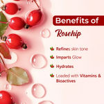 Buy Good Vibes Rosehip Radiant Glow Face Serum | Light, Non-Sticky, Brightening | With Vitamin E | No Parabens, No Sulphates, No Animal Testing (10 ml) - Purplle