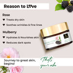 Buy Good Vibes Rose & Mulberry Hydrating Face Gel |Anti-Ageing, Skin Glowing, Lightening | No Parabens, No Sulphates, No Mineral Oil (50 g) - Purplle