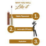 Buy Good Vibes Bold Kajal & Hydrating Liquid Lipstick Combo (comfy for your eye & lips) Combo of 2 - Purplle