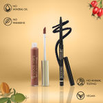 Buy Good Vibes Bold Kajal & Hydrating Liquid Lipstick Combo (comfy for your eye & lips) Combo of 2 - Purplle