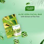 Buy Vaadi Herbals Super Value Pack Of Aloe Vera Facial Bars With Extract Of Tea Tree (5+1)(25 g X 6) - Purplle