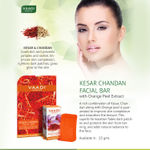 Buy Vaadi Herbals Kesar Chandan Facial Bar with Extract Orange Peel (25 gm) - Purplle