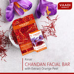 Buy Vaadi Herbals Kesar Chandan Facial Bar with Extract Orange Peel (25 gm) - Purplle