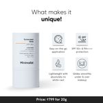 Buy Minimalist SPF 50 Sunscreen Stick with Adenosine, Rice Bran Oil & Vitamin E, Broad spectrum PA++++ - Purplle