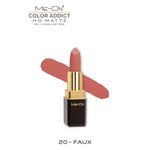 Buy Me-ON Pack of 2 Color Addict HD Matte 8H Longlasting Lipsticks(4 gm each) Shade#20 and 24 - Purplle