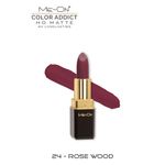 Buy Me-ON Pack of 2 Color Addict HD Matte 8H Longlasting Lipsticks(4 gm each) Shade#20 and 24 - Purplle