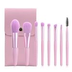 Buy Me-ON Pack of 8 Professional Makeup Brushes with Pouch (color may vary) - Purplle
