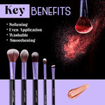 Buy Mattlook Professional Makeup Brush 5pc Set Soft BristlesA Eyeshadow ,Blusher brush , Foundation ,Powder, EyebrowA Applicator (100 gm) - Purplle