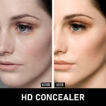 Buy Half N Half HD-Pro Face Makeup Cream Concealer Blemish Cover Dark Circle Full Coverage Colour Correcting Matte & Pore less Ultra Blendable Lightweight , Purple Corrector (8gm) - Purplle