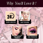 Buy Mattlook Intense Eye, Eyeshadow Platte, Flawless Shades, Waterproof Durable Highly Pigmented Eye Makeup Set Gift for Women, Easy to Blend & Versatile Looks, Multi Finish, Multicolor-4 (12 gm) - Purplle