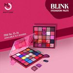 Buy Mattlook 25 Colours Blink Eyeshadow Palette, Flawless Shades, Highly Pigmented Long Wearing Easily Blendable, Gift for Women, Multicolour- 02 (26g) - Purplle