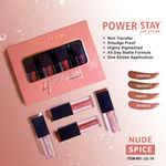 Buy Mattlook 4 Power Stay Lip Colour Matt Liquid Lipsticks, Lip Gloss Creamy, Non Transfer, High Pigment, Long Lasting, Water & Smudge Proof - Nude Spice (2.5 ml x 4 Pcs) - Pack of 4 - Purplle
