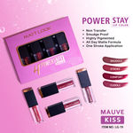 Buy Mattlook 4 Power Stay Lip Colour Matt Liquid Lipsticks, Lip Gloss Creamy, Non Transfer, High Pigment, Long Lasting, Water & Smudge Proof - Mauve Kiss (2.5 ml x 4 Pcs) - Pack of 4 - Purplle