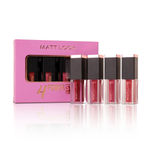 Buy Mattlook 4 Power Stay Lip Colour Matt Liquid Lipsticks, Lip Gloss Creamy, Non Transfer, High Pigment, Long Lasting, Water & Smudge Proof - Mauve Kiss (2.5 ml x 4 Pcs) - Pack of 4 - Purplle