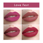 Buy Mattlook 4 Power Stay Lip Colour Matt Liquid Lipsticks, Lip Gloss Creamy, Non Transfer, High Pigment, Long Lasting, Water & Smudge Proof - Lovefest (2.5 ml x 4 Pcs) - Pack of 4 - Purplle