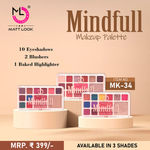 Buy Mattlook 13 Flawless Shades Eyeshadow Baked Highlighter, Blush Makeup Palette Waterproof Blendable, Gift for Women, Multicolour-03 (16.5g) - Purplle