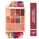 Buy Half N Half 10 Shades Eyeshadow Baked Highlighter Blush Makeup Palette Long Lasting Waterproof Blendable, 11.5 gm - Purplle