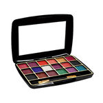 Buy Half N Half 18 Colours Makhmali Eyeshadow with Brush in Palette, Flawless Shades, Easy to Blend, Waterproof Durable Highly Pigmented Eye Makeup Set Gift for Women, Multicolour-03 (12.8gm) - Purplle