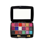Buy Half N Half 18 Colours Makhmali Eyeshadow with Brush in Palette, Flawless Shades, Easy to Blend, Waterproof Durable Highly Pigmented Eye Makeup Set Gift for Women, Multicolour-03 (12.8gm) - Purplle