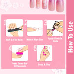 Buy NY Bae Nail It Nail Extensions With Adhesive - Summer Sparkle 07 | 24 Nails Set | Artificial Nails | Easy Application | Long Lasting | Nail Art Kit - Purplle