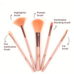 Buy NY Bae Pro Makeup Brush Set | Blending Brush | Flat Brush | Powder Brush | Blush Brush | Highlighter Brush | Fan Brush | Lip Brush | Soft Bristles - Purplle