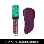 Buy Lakme Absolute Matte Melt Mini Liquid Lip Colour, Purple Tourist, 2.4 ml - Purplle