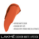 Buy Lakme Cushion Matte Lipstick, Orange Blossom (4.5 g) - Purplle