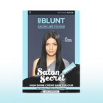 Buy BBlunt Salon Secret High Shine Creme Hair Colour - Natural Black (152 ml) - Purplle