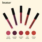 Buy Inatur Matt Liquid Lip Colour with Hyaluronic Acid & Collagen 2 ml (Sunset Kiss) - Purplle
