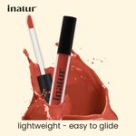 Buy Inatur Matt Liquid Lip Colour with Hyaluronic Acid & Collagen 2 ml (Sunset Kiss) - Purplle