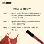 Buy Inatur Matt Liquid Lip Colour with Hyaluronic Acid & Collagen 2ml (Red Blaze) - Purplle